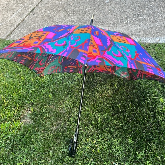 Mespo New York vintage Vibrant Abstract Pattern Umbrella - Picture 2 of 3